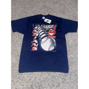Vintage 90’s Cleveland Indians Velva Sheen Shirt Size L